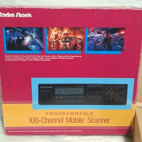 New Vintage Radio Shack 100 Channel Programmable Mobile Scanner - Picture 1 of 12